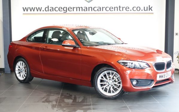 Used 2018 ORANGE BMW 2 SERIES Coupe 1.5 218i SE Coupe 2dr Petrol Manual Euro 6 (s/s) (136 ps) (reg. 2018-06-12) for sale in Altrincham