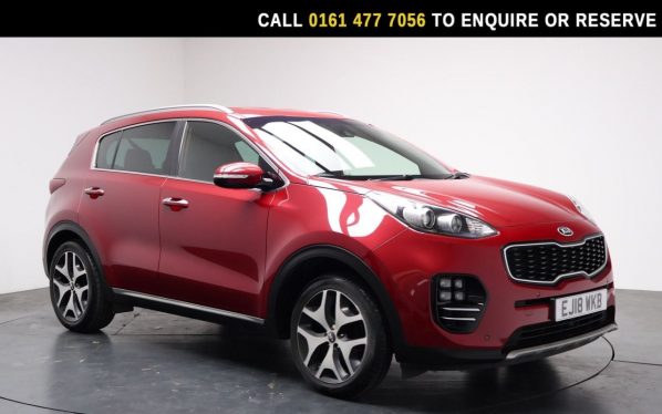 Used 2018 RED KIA SPORTAGE SUV 1.7 CRDi GT-Line SUV 5dr Diesel Manual Euro 6 (s/s) (114 bhp) (reg. 2018-06-19) for sale in Stockport