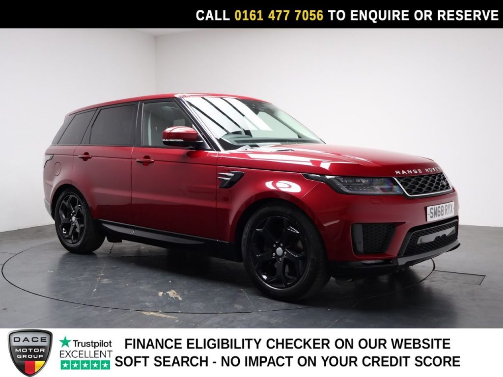 Used 2018 RED LAND ROVER RANGE ROVER SPORT SUV 3.0 SD V6 HSE SUV 5dr Diesel Auto 4WD Euro 6 (s/s) (306 ps) (reg. 2018-09-28) for sale in Stockport