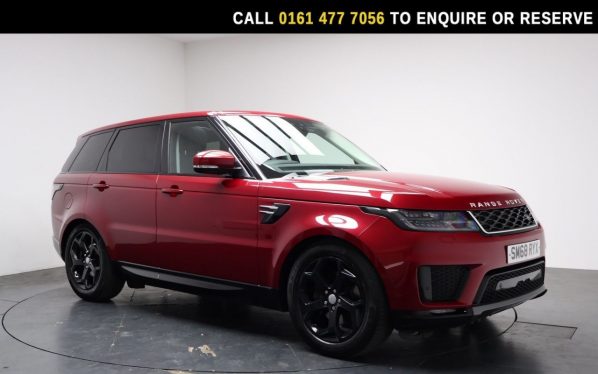 Used 2018 RED LAND ROVER RANGE ROVER SPORT SUV 3.0 SD V6 HSE SUV 5dr Diesel Auto 4WD Euro 6 (s/s) (306 ps) (reg. 2018-09-28) for sale in Stockport
