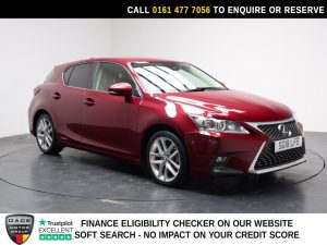 Used 2018 RED LEXUS CT Hatchback 1.8 200h Luxury Hatchback 5dr Petrol Hybrid CVT Euro 6 (s/s) (136 ps) (reg. 2018-07-04) for sale in Stockport