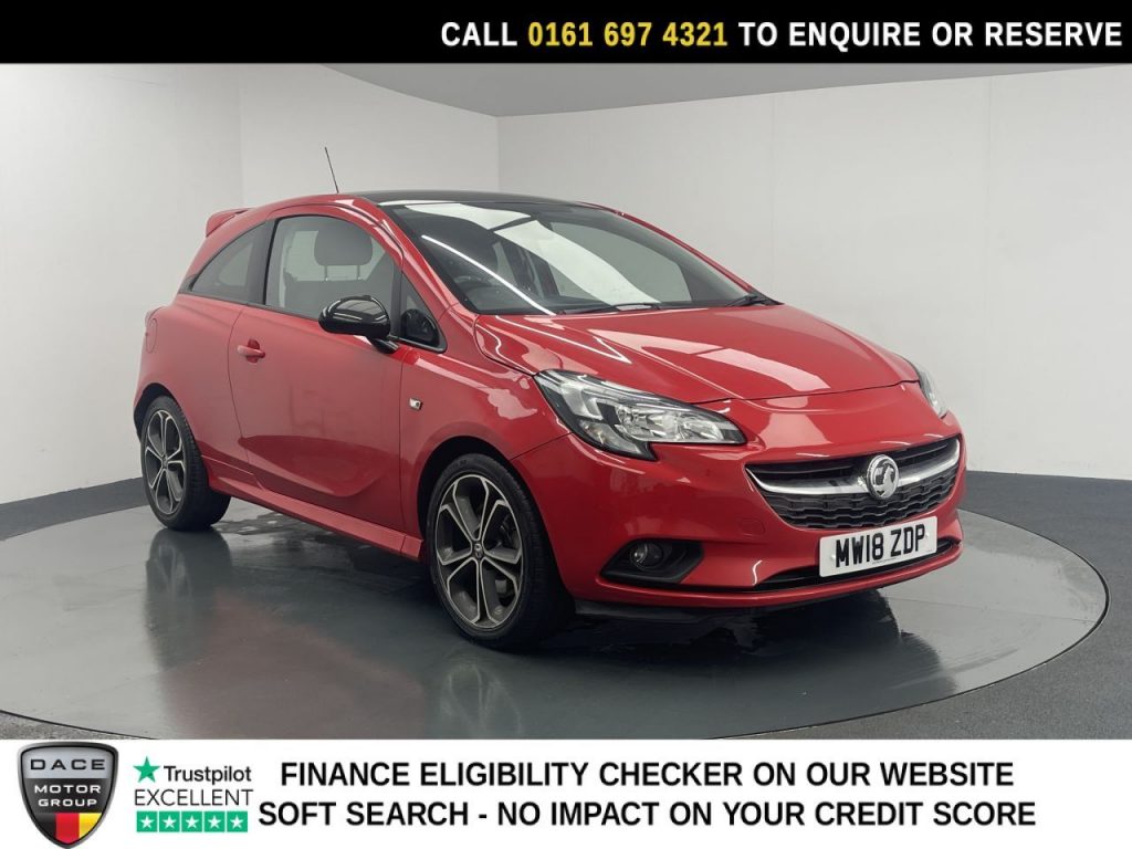 Used 2018 RED VAUXHALL CORSA Hatchback 1.4i Turbo Red Edition Hatchback 3dr Petrol Manual Euro 6 (s/s) (150 ps) (reg. 2018-05-31) for sale in Manchester
