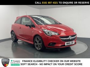 Used 2018 RED VAUXHALL CORSA Hatchback 1.4i Turbo Red Edition Hatchback 3dr Petrol Manual Euro 6 (s/s) (150 ps) (reg. 2018-05-31) for sale in Manchester