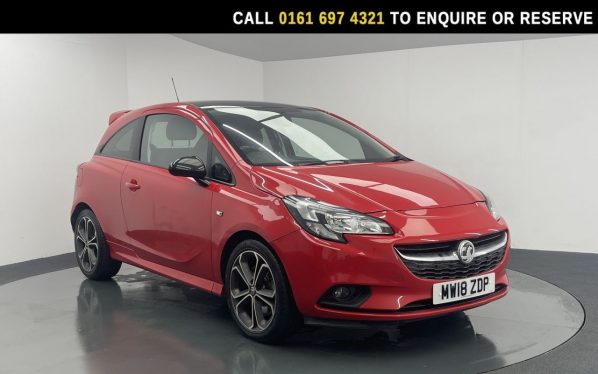 Used 2018 RED VAUXHALL CORSA Hatchback 1.4i Turbo Red Edition Hatchback 3dr Petrol Manual Euro 6 (s/s) (150 ps) (reg. 2018-05-31) for sale in Manchester