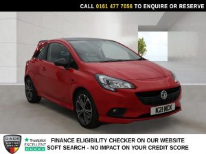 Used 2018 RED VAUXHALL CORSA Hatchback 1.4i Turbo Red Edition Hatchback 3dr Petrol Manual Euro 6 (s/s) (150 ps) (reg. 2018-06-28) for sale in Stockport