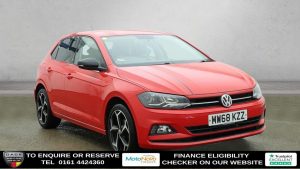 Used 2018 RED VOLKSWAGEN POLO Hatchback 1.0 TSI GPF beats Hatchback 5dr Petrol Manual Euro 6 (s/s) (95 ps) (reg. 2018-12-15) for sale in Altrincham