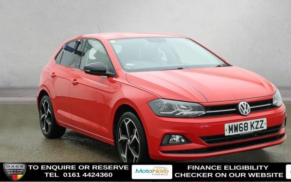 Used 2018 RED VOLKSWAGEN POLO Hatchback 1.0 TSI GPF beats Hatchback 5dr Petrol Manual Euro 6 (s/s) (95 ps) (reg. 2018-12-15) for sale in Altrincham