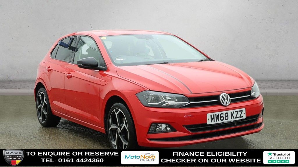 Used 2018 RED VOLKSWAGEN POLO Hatchback 1.0 TSI GPF beats Hatchback 5dr Petrol Manual Euro 6 (s/s) (95 ps) (reg. 2018-12-15) for sale in Altrincham
