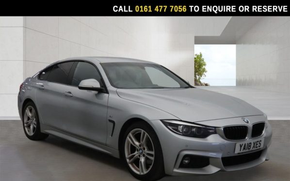 Used 2018 SILVER BMW 4 SERIES GRAN COUPE Hatchback 2.0 420i M Sport Hatchback 5dr Petrol Auto Euro 6 (s/s) (184 ps) (reg. 2018-06-25) for sale in Stockport