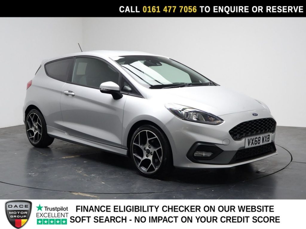Used 2018 SILVER FORD FIESTA Hatchback 1.5T EcoBoost ST-2 Hatchback 3dr Petrol Manual Euro 6 (200 ps) (reg. 2018-09-01) for sale in Stockport