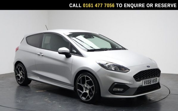 Used 2018 SILVER FORD FIESTA Hatchback 1.5T EcoBoost ST-2 Hatchback 3dr Petrol Manual Euro 6 (200 ps) (reg. 2018-09-01) for sale in Stockport
