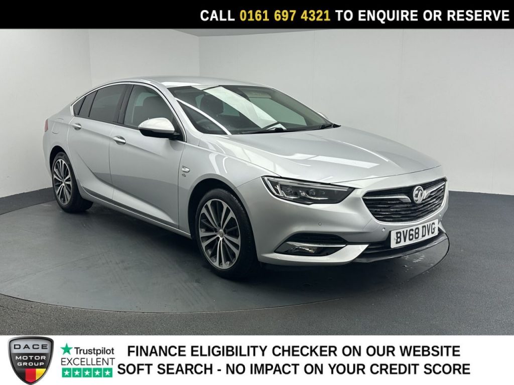 Used 2018 SILVER VAUXHALL INSIGNIA Hatchback 2.0 Turbo D BlueInjection Elite Nav Grand Sport 5dr Diesel Manual Euro 6 (s/s) (170 ps) (reg. 2018-09-29) for sale in Manchester