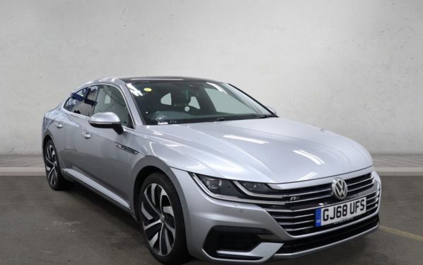 Used 2018 SILVER VOLKSWAGEN ARTEON Hatchback 2.0 TDI R-Line Fastback 5dr Diesel DSG 4Motion Euro 6 (s/s) (190 ps) (reg. 2018-09-30) for sale in Altrincham