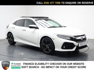 Used 2018 WHITE HONDA CIVIC Hatchback 1.5 VTEC Turbo Prestige Hatchback 5dr Petrol Manual Euro 6 (s/s) (182 ps) (reg. 2018-07-13) for sale in Stockport