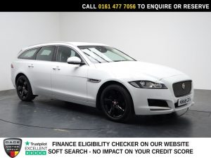 Used 2018 WHITE JAGUAR XF Estate 2.0i Portfolio GPF Sportbrake 5dr Petrol Auto Euro 6 (s/s) (250 ps) (reg. 2018-11-20) for sale in Stockport