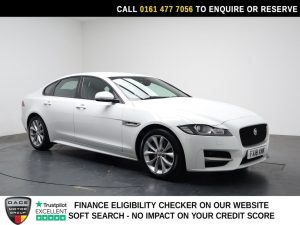 Used 2018 WHITE JAGUAR XF Saloon 2.0i R-Sport Saloon 4dr Petrol Auto Euro 6 (s/s) (200 ps) (reg. 2018-03-20) for sale in Stockport