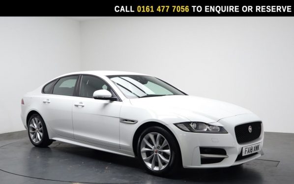 Used 2018 WHITE JAGUAR XF Saloon 2.0i R-Sport Saloon 4dr Petrol Auto Euro 6 (s/s) (200 ps) (reg. 2018-03-20) for sale in Stockport