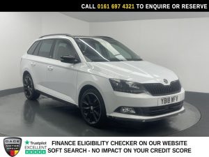 Used 2018 WHITE SKODA FABIA Estate 1.0 TSI Monte Carlo Estate 5dr Petrol Manual Euro 6 (s/s) (110 ps) (reg. 2018-05-31) for sale in Manchester