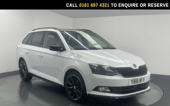 Used 2018 WHITE SKODA FABIA Estate 1.0 TSI Monte Carlo Estate 5dr Petrol Manual Euro 6 (s/s) (110 ps) (reg. 2018-05-31) for sale in Manchester