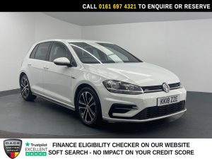 Used 2018 WHITE VOLKSWAGEN GOLF Hatchback 1.5 TSI EVO R-Line Hatchback 5dr Petrol Manual Euro 6 (s/s) (150 ps) (reg. 2018-07-26) for sale in Manchester