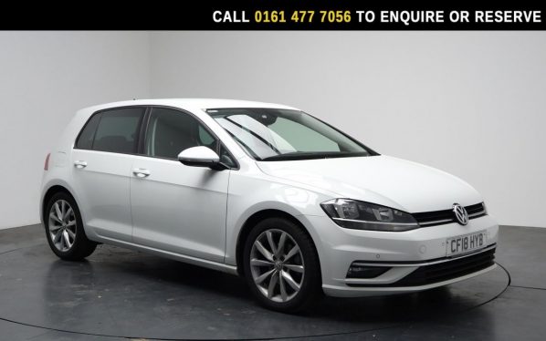 Used 2018 WHITE VOLKSWAGEN GOLF Hatchback 2.0 TDI GT Hatchback 5dr Diesel DSG Euro 6 (s/s) (150 ps) (reg. 2018-08-20) for sale in Stockport