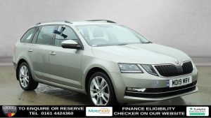 Used 2019 BEIGE SKODA OCTAVIA Estate 1.5 TSI GPF ACT SE L Estate 5dr Petrol Manual Euro 6 (s/s) (150 ps) (reg. 2019-05-24) for sale in Altrincham