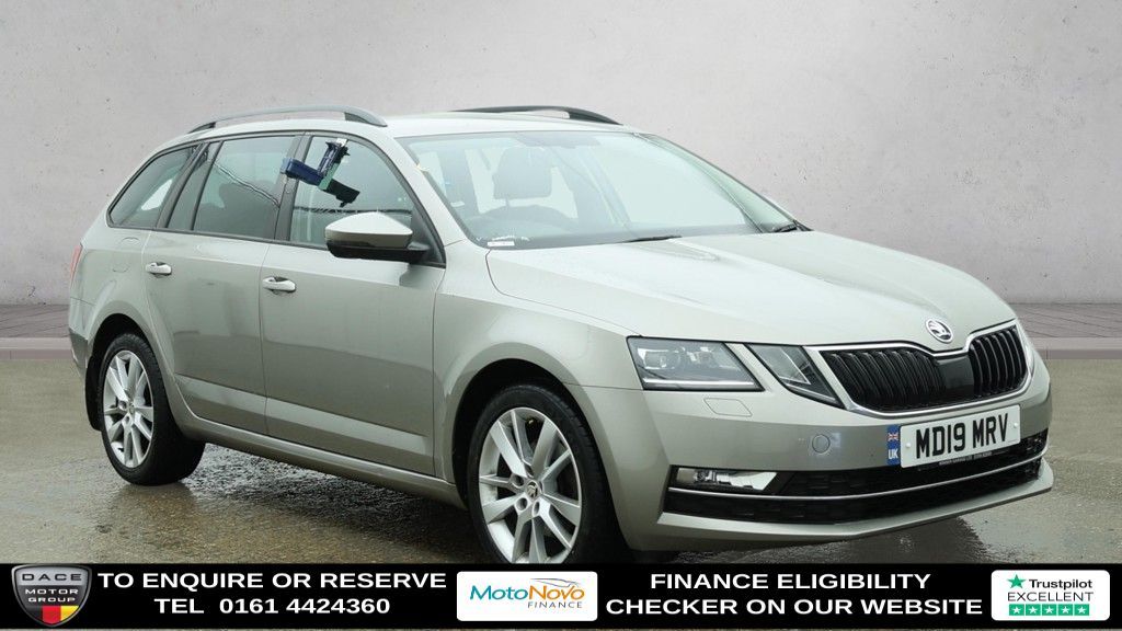 Used 2019 BEIGE SKODA OCTAVIA Estate 1.5 TSI GPF ACT SE L Estate 5dr Petrol Manual Euro 6 (s/s) (150 ps) (reg. 2019-05-24) for sale in Altrincham