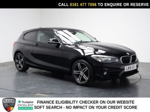 Used 2019 BLACK BMW 1 SERIES Hatchback 1.5 118i GPF Sport Hatchback 3dr Petrol Auto Euro 6 (s/s) (136 ps) (reg. 2019-03-29) for sale in Stockport