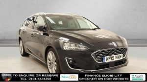 Used 2019 BLACK FORD FOCUS Estate 1.5 EcoBlue Vignale Estate 5dr Diesel Manual Euro 6 (s/s) (120 ps) (reg. 2019-07-29) for sale in Altrincham