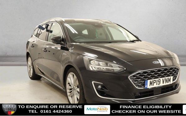 Used 2019 BLACK FORD FOCUS Estate 1.5 EcoBlue Vignale Estate 5dr Diesel Manual Euro 6 (s/s) (120 ps) (reg. 2019-07-29) for sale in Altrincham