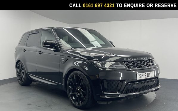 Used 2019 BLACK LAND ROVER RANGE ROVER SPORT SUV 3.0 SD V6 HSE Dynamic SUV 5dr Diesel Auto 4WD Euro 6 (s/s) (306 ps) (reg. 2019-06-28) for sale in Manchester