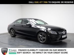 Used 2019 BLACK MERCEDES-BENZ C-CLASS Saloon 1.5 C200 MHEV EQ Boost AMG Line (Premium) Saloon 4dr Petrol G-Tronic+ Euro 6 (s/s) (198 ps) (reg. 2019-06-28) for sale in Stockport