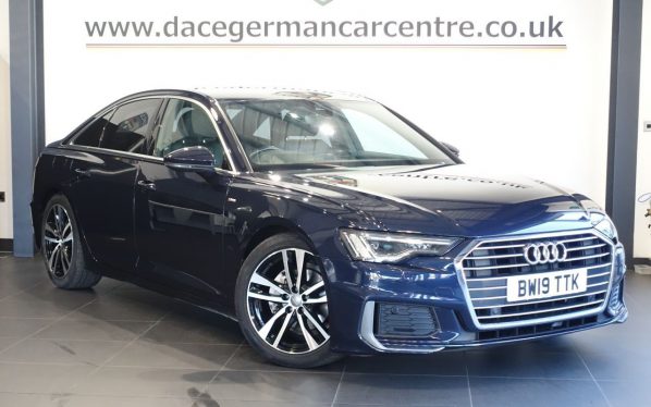 Used 2019 BLUE AUDI A6 SALOON Saloon 2.0 TDI 40 S line Saloon 4dr Diesel S Tronic Euro 6 (s/s) (204 ps) (reg. 2019-05-18) for sale in Altrincham