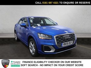 Used 2019 BLUE AUDI Q2 SUV 1.5 TFSI CoD 35 Sport SUV 5dr Petrol S Tronic Euro 6 (s/s) (150 ps) (reg. 2019-03-08) for sale in Manchester