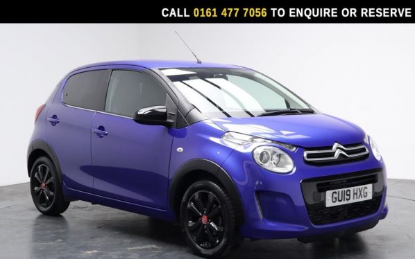 Used 2019 BLUE CITROEN C1 Hatchback 1.0 VTi Urban Ride Hatchback 5dr Petrol Manual Euro 6 (72 ps) (reg. 2019-03-30) for sale in Stockport