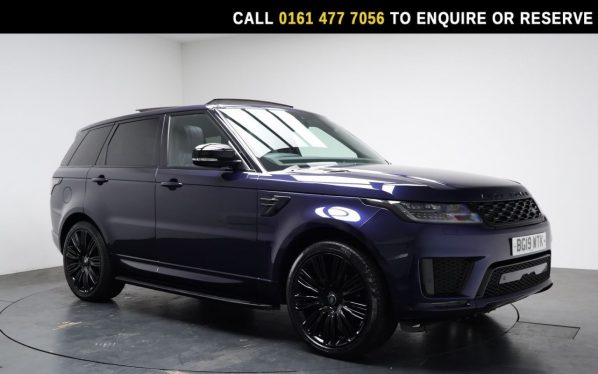 Used 2019 BLUE LAND ROVER RANGE ROVER SPORT SUV 3.0 SD V6 HSE Dynamic SUV 5dr Diesel Auto 4WD Euro 6 (s/s) (306 ps) (reg. 2019-03-28) for sale in Stockport