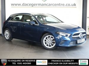 Used 2019 BLUE MERCEDES-BENZ A-CLASS Hatchback 1.5 A180d Sport (Executive) Hatchback 5dr Diesel 7G-DCT Euro 6 (s/s) (116 ps) (reg. 2019-09-30) for sale in Altrincham