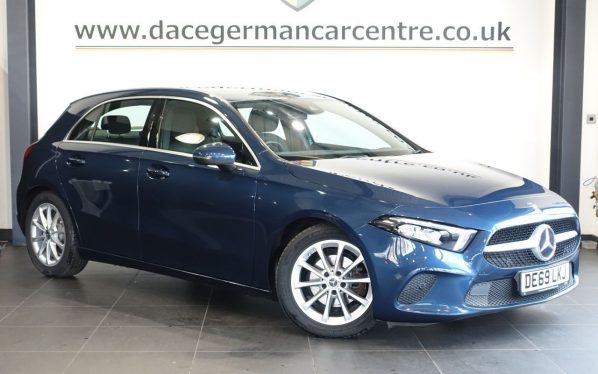 Used 2019 BLUE MERCEDES-BENZ A-CLASS Hatchback 1.5 A180d Sport (Executive) Hatchback 5dr Diesel 7G-DCT Euro 6 (s/s) (116 ps) (reg. 2019-09-30) for sale in Altrincham