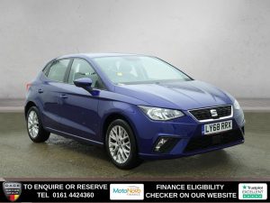 Used 2019 BLUE SEAT IBIZA Hatchback 1.0 MPI SE Technology Hatchback 5dr Petrol Manual Euro 6 (s/s) GPF (80 ps) (reg. 2019-01-30) for sale in Altrincham