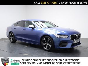 Used 2019 BLUE VOLVO S90 Saloon 2.0 D4 R-Design Saloon 4dr Diesel Auto Euro 6 (s/s) (190 ps) (reg. 2019-02-08) for sale in Stockport