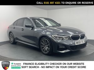 Used 2019 GREY BMW 3 SERIES Saloon 2.0 320i M Sport Saloon 4dr Petrol Auto Euro 6 (s/s) (184 ps) (reg. 2019-09-23) for sale in Manchester