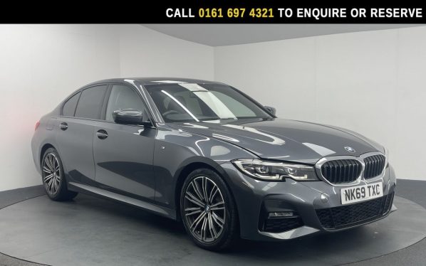 Used 2019 GREY BMW 3 SERIES Saloon 2.0 320i M Sport Saloon 4dr Petrol Auto Euro 6 (s/s) (184 ps) (reg. 2019-09-23) for sale in Manchester