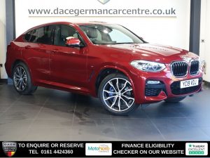 Used 2019 RED BMW X4 SUV 2.0 20d M Sport SUV 5dr Diesel Auto xDrive Euro 6 (s/s) (190 ps) (reg. 2019-03-29) for sale in Altrincham