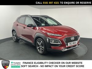 Used 2019 RED HYUNDAI KONA SUV 1.6 T-GDi Premium GT SUV 5dr Petrol DCT 4WD Euro 6 (s/s) (177 ps) (reg. 2019-08-27) for sale in Manchester