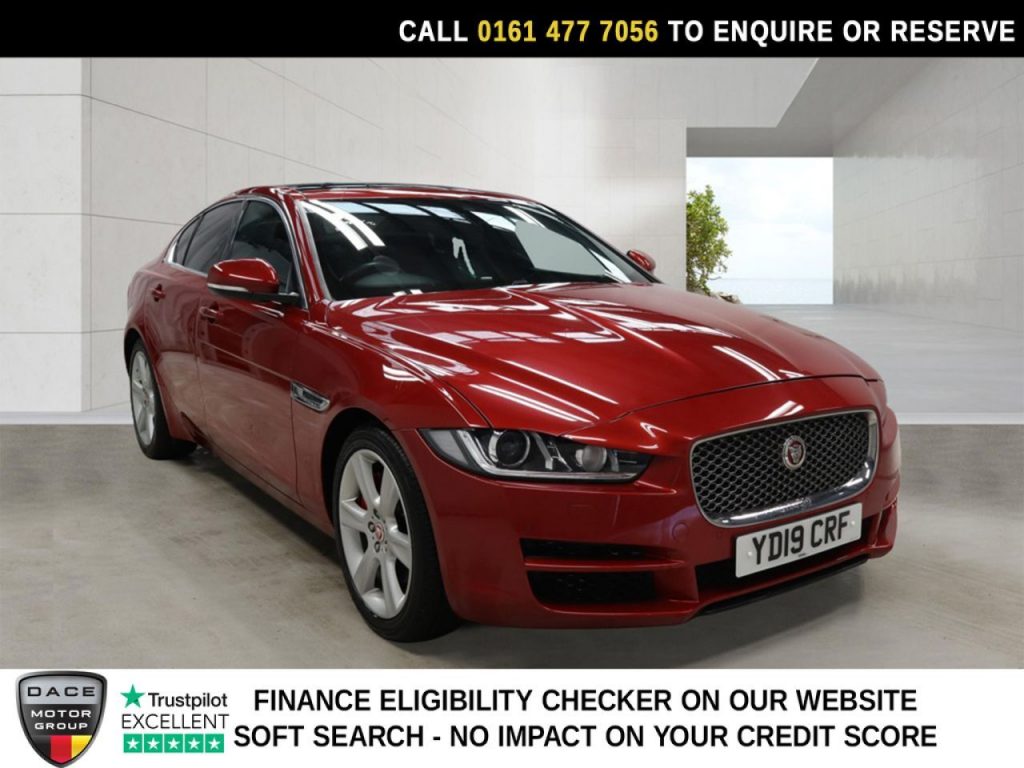 Used 2019 RED JAGUAR XE Saloon 2.0i GPF Portfolio Saloon 4dr Petrol Auto Euro 6 (s/s) (200 ps) (reg. 2019-03-01) for sale in Stockport