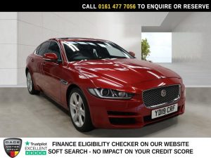 Used 2019 RED JAGUAR XE Saloon 2.0i GPF Portfolio Saloon 4dr Petrol Auto Euro 6 (s/s) (200 ps) (reg. 2019-03-01) for sale in Stockport