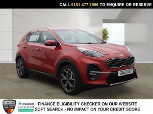Used 2019 RED KIA SPORTAGE SUV 1.6 CRDi EcoDynamics+ GT-Line SUV 5dr Diesel Hybrid Manual Euro 6 (s/s) (134 bhp) (reg. 2019-09-26) for sale in Stockport