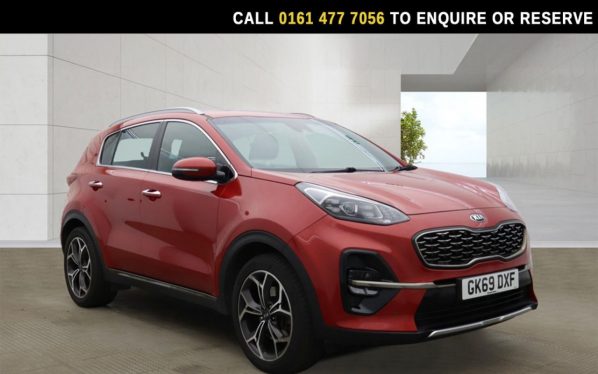 Used 2019 RED KIA SPORTAGE SUV 1.6 CRDi EcoDynamics+ GT-Line SUV 5dr Diesel Hybrid Manual Euro 6 (s/s) (134 bhp) (reg. 2019-09-26) for sale in Stockport