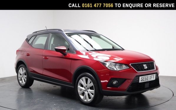 Used 2019 RED SEAT ARONA SUV 1.0 TSI GPF SE Technology SUV 5dr Petrol DSG Euro 6 (s/s) (115 ps) (reg. 2019-02-12) for sale in Stockport