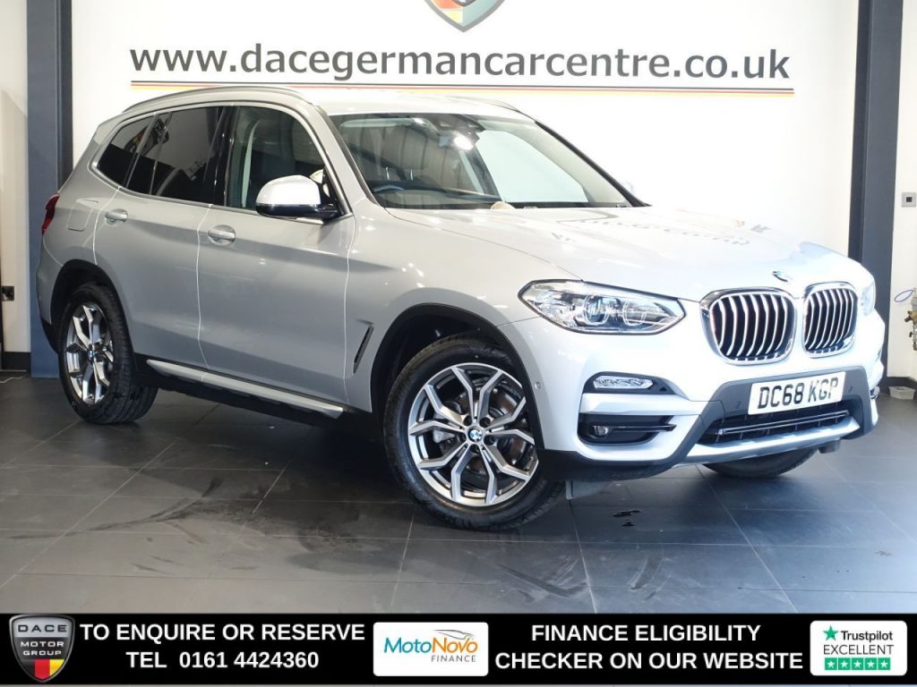 Used 2019 SILVER BMW X3 SUV 2.0 20i xLine SUV 5dr Petrol Auto xDrive Euro 6 (s/s) (184 ps) (reg. 2019-02-18) for sale in Altrincham